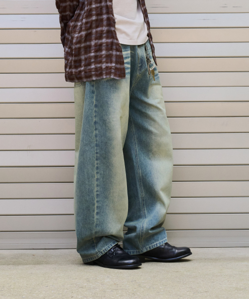 DESIRED(デシレッド)の「ダーティー PEID バルーンデニムパンツ-FESK2301B0D(デニムパンツ・レディース・ブルー・MEDIUM/LARGE/X-LARGE)」の5枚目の写真