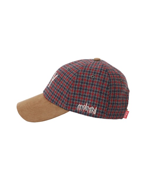 Manhattan Portage(マンハッタンポーテージ)の「NY EMB CHECK CAP(キャップ・メンズ・オフホワイト/グレー/ブラウン・FREE)」の5枚目の写真
