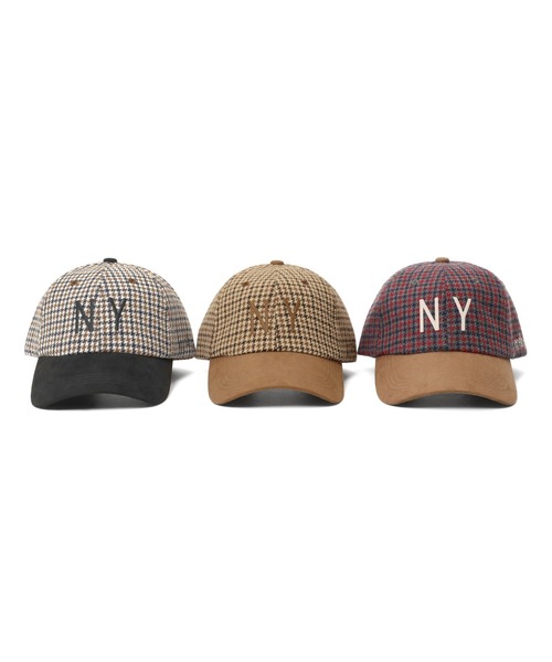Manhattan Portage(マンハッタンポーテージ)の「NY EMB CHECK CAP(キャップ・メンズ・オフホワイト/グレー/ブラウン・FREE)」の11枚目の写真