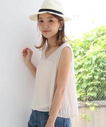 Another Edition | サイドプリーツノースリーブ/AEBFC ワキプリーツNSL(シャツ/ブラウス)