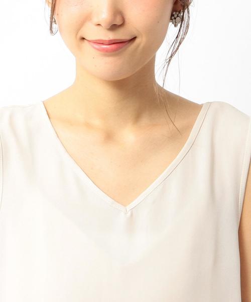 Another Edition(アナザーエディション)の「サイドプリーツノースリーブ/AEBFC ワキプリーツNSL◆(シャツ/ブラウス・レディース・ブラック/ナチュラル/ベージュ・FREE)」の7枚目の写真