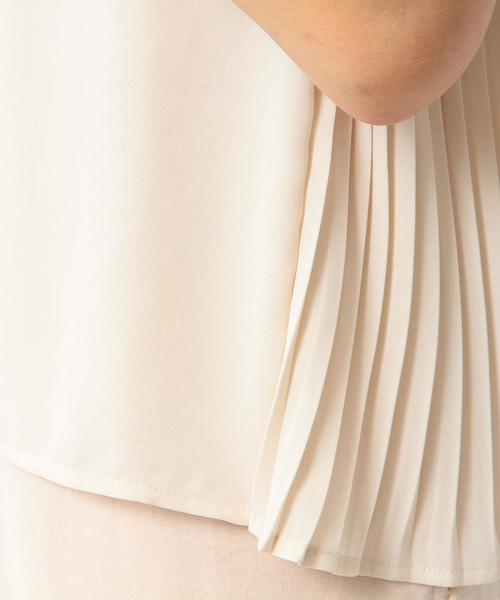 Another Edition(アナザーエディション)の「サイドプリーツノースリーブ/AEBFC ワキプリーツNSL◆(シャツ/ブラウス・レディース・ブラック/ナチュラル/ベージュ・FREE)」の11枚目の写真