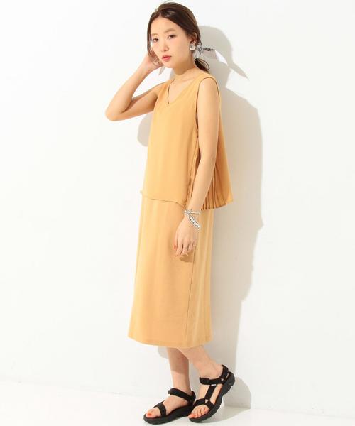 Another Edition(アナザーエディション)の「サイドプリーツノースリーブ/AEBFC ワキプリーツNSL◆(シャツ/ブラウス・レディース・ブラック/ナチュラル/ベージュ・FREE)」の8枚目の写真