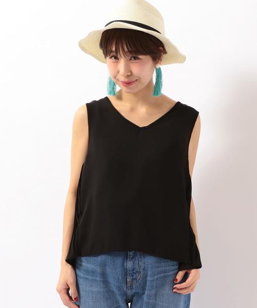 Another Edition(アナザーエディション)の「サイドプリーツノースリーブ/AEBFC ワキプリーツNSL◆(シャツ/ブラウス・レディース・ブラック/ナチュラル/ベージュ・FREE)」の15枚目の写真