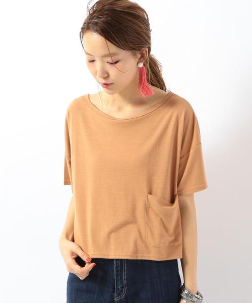 Another Edition（アナザーエディション）の「プレーティング変形Tシャツ/AEBC RLプレーティングヘンケイTee◆（Tシャツ/カットソー・レディース・ブラック/ライトグレー/ベージュ/ライトブルー・FREE）」の4枚目の写真