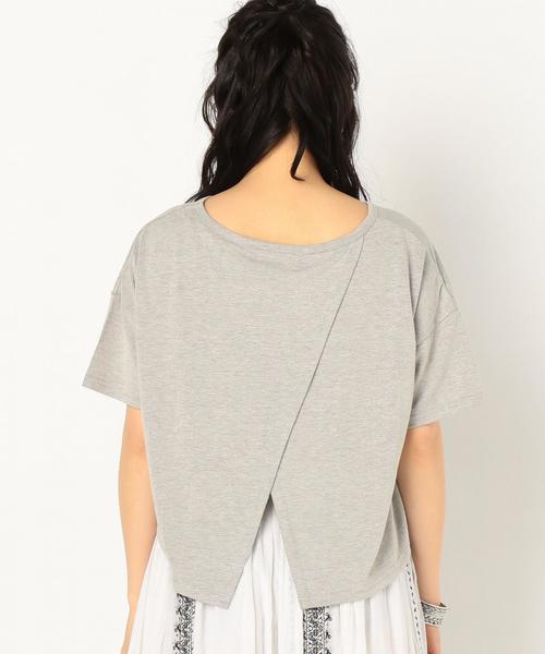 Another Edition（アナザーエディション）の「プレーティング変形Tシャツ/AEBC RLプレーティングヘンケイTee◆（Tシャツ/カットソー・レディース・ブラック/ライトグレー/ベージュ/ライトブルー・FREE）」の5枚目の写真