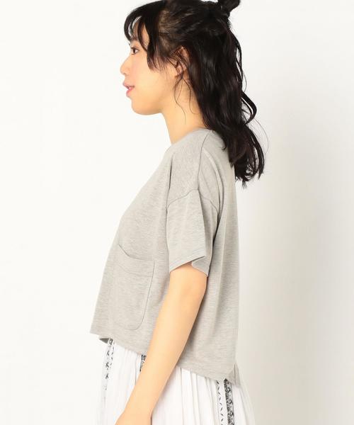 Another Edition（アナザーエディション）の「プレーティング変形Tシャツ/AEBC RLプレーティングヘンケイTee◆（Tシャツ/カットソー・レディース・ブラック/ライトグレー/ベージュ/ライトブルー・FREE）」の19枚目の写真