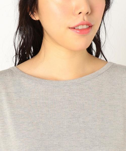 Another Edition（アナザーエディション）の「プレーティング変形Tシャツ/AEBC RLプレーティングヘンケイTee◆（Tシャツ/カットソー・レディース・ブラック/ライトグレー/ベージュ/ライトブルー・FREE）」の21枚目の写真