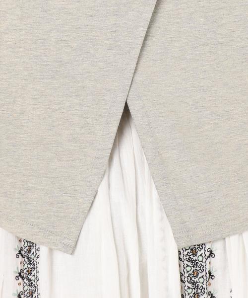 Another Edition（アナザーエディション）の「プレーティング変形Tシャツ/AEBC RLプレーティングヘンケイTee◆（Tシャツ/カットソー・レディース・ブラック/ライトグレー/ベージュ/ライトブルー・FREE）」の13枚目の写真