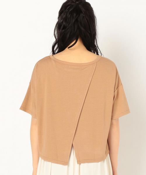 Another Edition（アナザーエディション）の「プレーティング変形Tシャツ/AEBC RLプレーティングヘンケイTee◆（Tシャツ/カットソー・レディース・ブラック/ライトグレー/ベージュ/ライトブルー・FREE）」の16枚目の写真