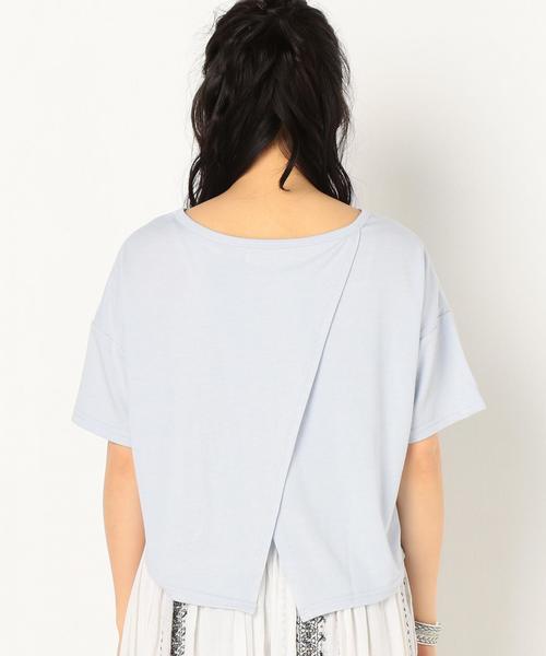 Another Edition（アナザーエディション）の「プレーティング変形Tシャツ/AEBC RLプレーティングヘンケイTee◆（Tシャツ/カットソー・レディース・ブラック/ライトグレー/ベージュ/ライトブルー・FREE）」の18枚目の写真