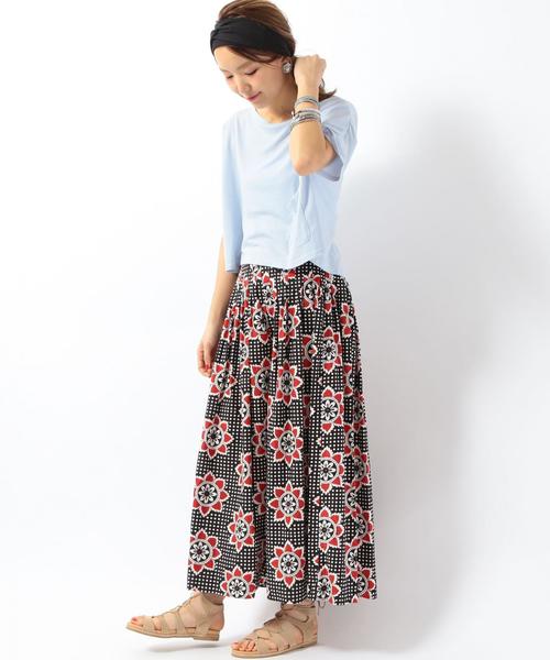 Another Edition（アナザーエディション）の「プレーティング変形Tシャツ/AEBC RLプレーティングヘンケイTee◆（Tシャツ/カットソー・レディース・ブラック/ライトグレー/ベージュ/ライトブルー・FREE）」の9枚目の写真