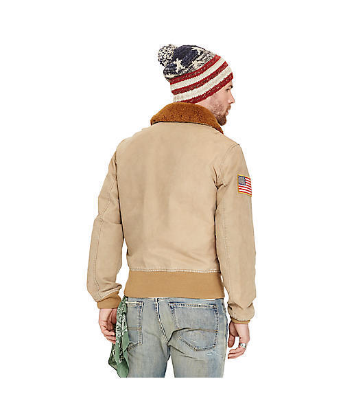 Denim & Supply Ralph Lauren(デニムアンドサプライラルフローレン)の「コットン ドビー ボンバー ジャケット(ミリタリージャケット・メンズ・ブラウン系その他・LARGE/SMALL/X-LARGE/MEDIUM/X-SMALL)」の3枚目の写真