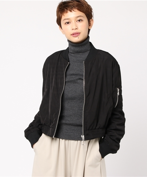 VENCEEXCHANGE（ヴァンスエクスチェンジ）の「オフショルMA-1                       （MA-1・レディース・ダークグリーン/ブラック・MEDIUM）」の12枚目の写真