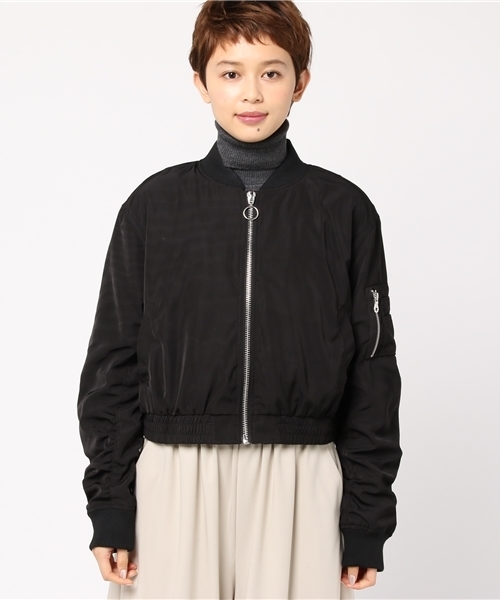 VENCEEXCHANGE（ヴァンスエクスチェンジ）の「オフショルMA-1                       （MA-1・レディース・ダークグリーン/ブラック・MEDIUM）」の3枚目の写真