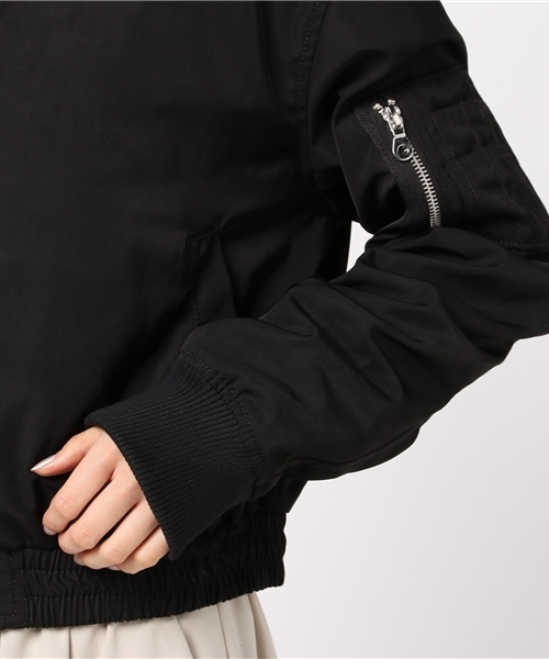 VENCEEXCHANGE（ヴァンスエクスチェンジ）の「オフショルMA-1                       （MA-1・レディース・ダークグリーン/ブラック・MEDIUM）」の7枚目の写真