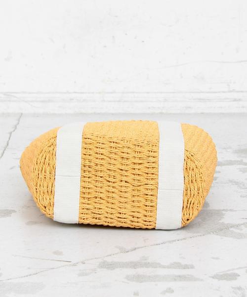 BEAUTY&YOUTH UNITED ARROWS（ビューティーアンドユースユナイテッドアローズ）の「BY∴ ペーパードローストバスケット ◆（かごバッグ・レディース・グレー/ベージュ/ナチュラル・FREE）」の8枚目の写真