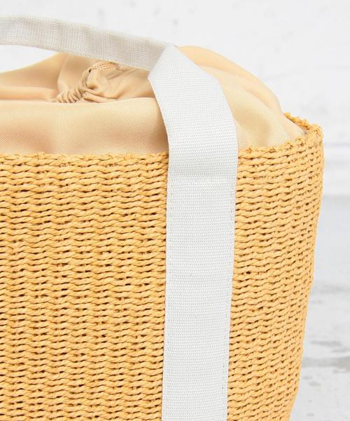 BEAUTY&YOUTH UNITED ARROWS（ビューティーアンドユースユナイテッドアローズ）の「BY∴ ペーパードローストバスケット ◆（かごバッグ・レディース・グレー/ベージュ/ナチュラル・FREE）」の9枚目の写真