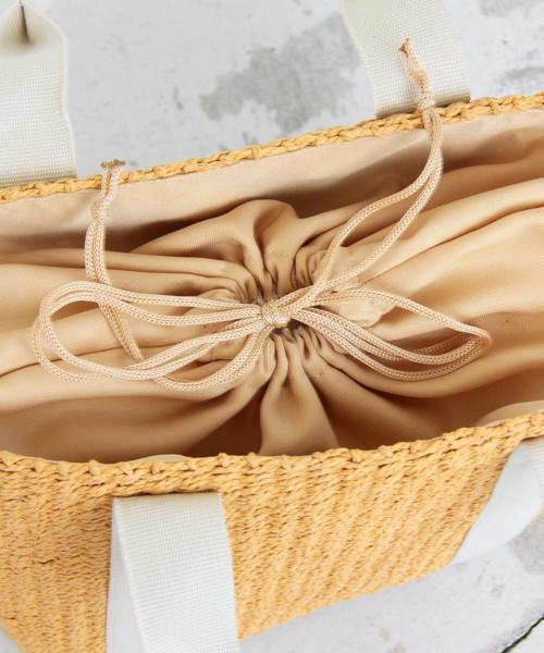 BEAUTY&YOUTH UNITED ARROWS（ビューティーアンドユースユナイテッドアローズ）の「BY∴ ペーパードローストバスケット ◆（かごバッグ・レディース・グレー/ベージュ/ナチュラル・FREE）」の10枚目の写真