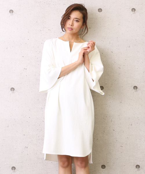 Qualite カリテ の ベルスリーブワンピース ワンピース Wear
