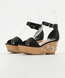 ILIMA | ILIMA イリマ パールフラワーネックベルトプラットフォームサンダル(サンダル)