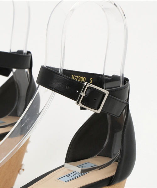 ILIMA（イリマ）の「ILIMA イリマ パールフラワーネックベルトプラットフォームサンダル（サンダル・レディース・ホワイト/ブラック/ネイビー/シルバー・M/L/S）」の10枚目の写真