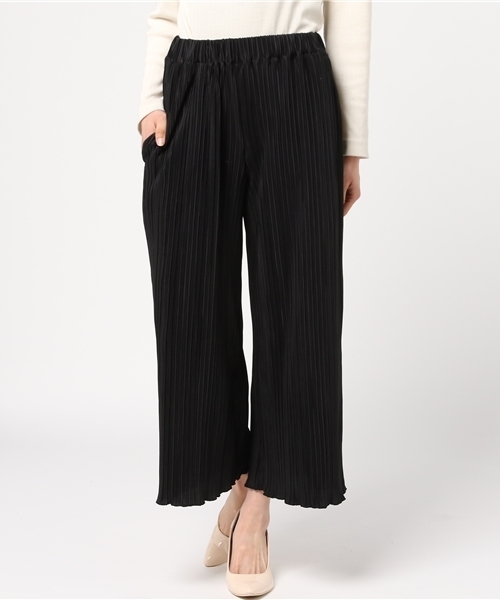 LBC（エルビーシー）の「プリーツイージーパンツ（その他パンツ・レディース・ブラック/グレー・MEDIUM/LARGE）」の2枚目の写真