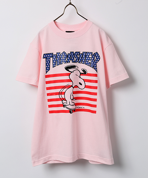 Freak S Store フリークスストア の Thrasher スラッシャー スヌーピーフラッグtシャツ Tシャツ カットソー Wear