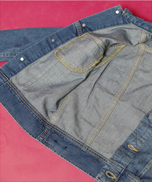 Lee（リー）の「[Lee（リー）] C RIDERS Gジャン（デニムジャケット・レディース・コバルトブルー・SMALL/MEDIUM）」の11枚目の写真