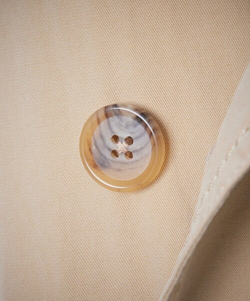 100年コート（ヒャクネンコート）の「＜100年コート＞エイジドクラシックダブルトレンチコート（トレンチコート・メンズ・ネイビー/ベージュ・S/L/M）」の7枚目の写真