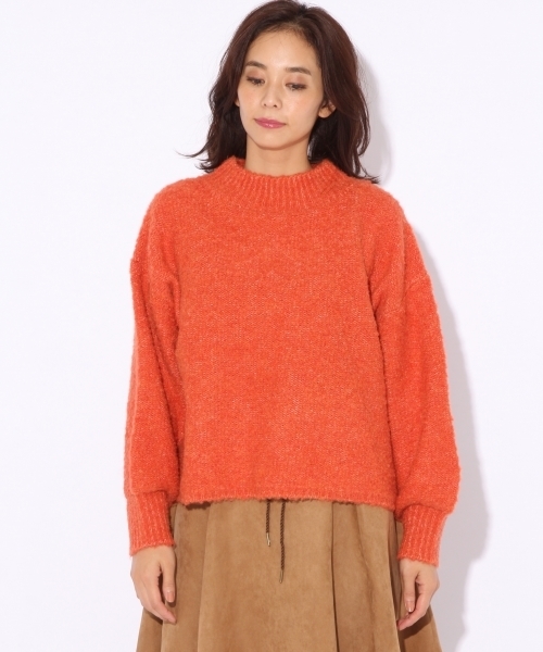 niko and...（ニコアンド）の「ブークレハイネックプルオーバー（ニット/セーター・レディース・ベージュ/オレンジ/グリーン/チャコール・MEDIUM/LARGE）」の15枚目の写真