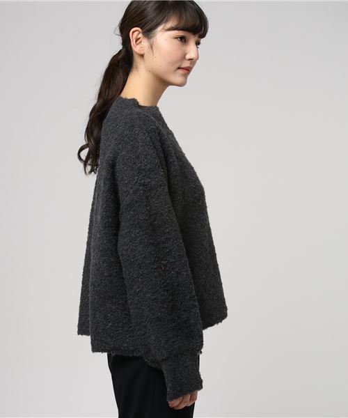 niko and...（ニコアンド）の「ブークレハイネックプルオーバー（ニット/セーター・レディース・ベージュ/オレンジ/グリーン/チャコール・MEDIUM/LARGE）」の8枚目の写真