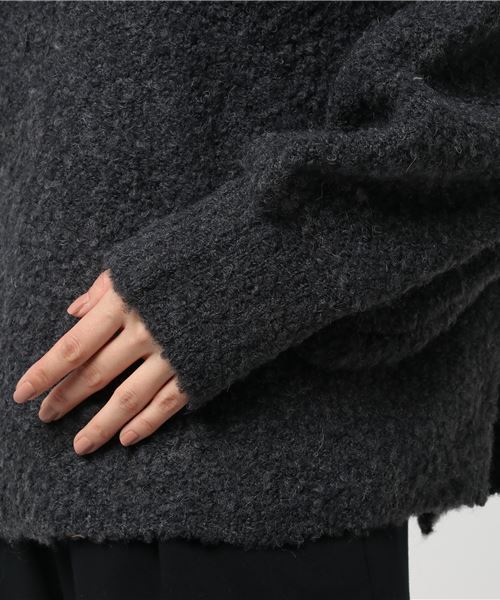 niko and...（ニコアンド）の「ブークレハイネックプルオーバー（ニット/セーター・レディース・ベージュ/オレンジ/グリーン/チャコール・MEDIUM/LARGE）」の7枚目の写真