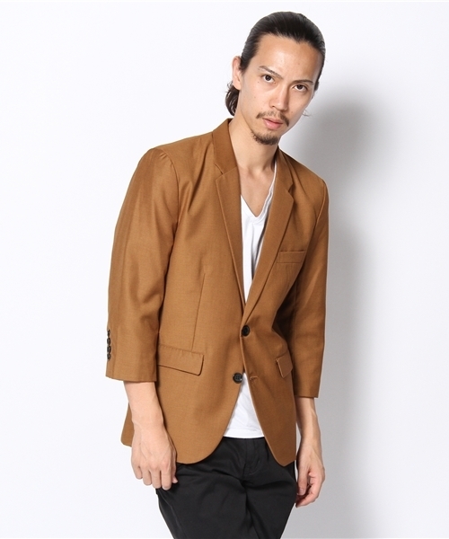 WEGO(ウィゴー)の「ノッチドテーラード7Sジャケット(テーラードジャケット・メンズ・ブラック/ライトグレー/ターコイズブルー/キャメル・MEDIUM/LARGE)」の4枚目の写真