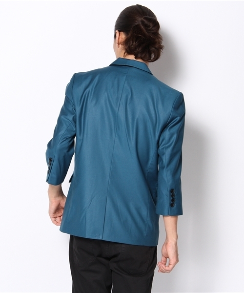 WEGO(ウィゴー)の「ノッチドテーラード7Sジャケット(テーラードジャケット・メンズ・ブラック/ライトグレー/ターコイズブルー/キャメル・MEDIUM/LARGE)」の6枚目の写真