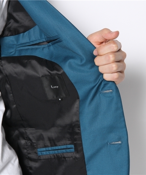 WEGO(ウィゴー)の「ノッチドテーラード7Sジャケット(テーラードジャケット・メンズ・ブラック/ライトグレー/ターコイズブルー/キャメル・MEDIUM/LARGE)」の12枚目の写真