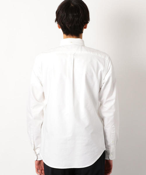 green label relaxing（グリーンレーベルリラクシング）の「SC オーガニック オックス ボタンダウン シャツ ◆（シャツ/ブラウス・メンズ・ネイビー/ライラック/ホワイト・MEDIUM/LARGE/SMALL/X-SMALL/X-LARGE）」の4枚目の写真