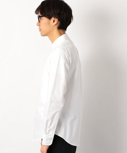 green label relaxing（グリーンレーベルリラクシング）の「SC オーガニック オックス ボタンダウン シャツ ◆（シャツ/ブラウス・メンズ・ネイビー/ライラック/ホワイト・MEDIUM/LARGE/SMALL/X-SMALL/X-LARGE）」の6枚目の写真