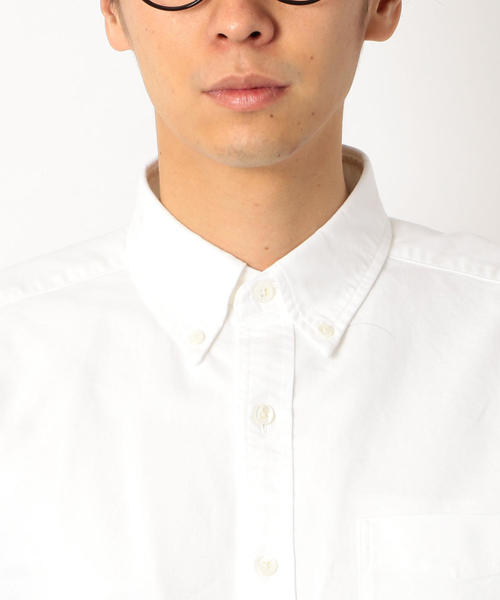 green label relaxing（グリーンレーベルリラクシング）の「SC オーガニック オックス ボタンダウン シャツ ◆（シャツ/ブラウス・メンズ・ネイビー/ライラック/ホワイト・MEDIUM/LARGE/SMALL/X-SMALL/X-LARGE）」の8枚目の写真