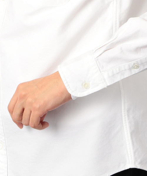 green label relaxing（グリーンレーベルリラクシング）の「SC オーガニック オックス ボタンダウン シャツ ◆（シャツ/ブラウス・メンズ・ネイビー/ライラック/ホワイト・MEDIUM/LARGE/SMALL/X-SMALL/X-LARGE）」の9枚目の写真