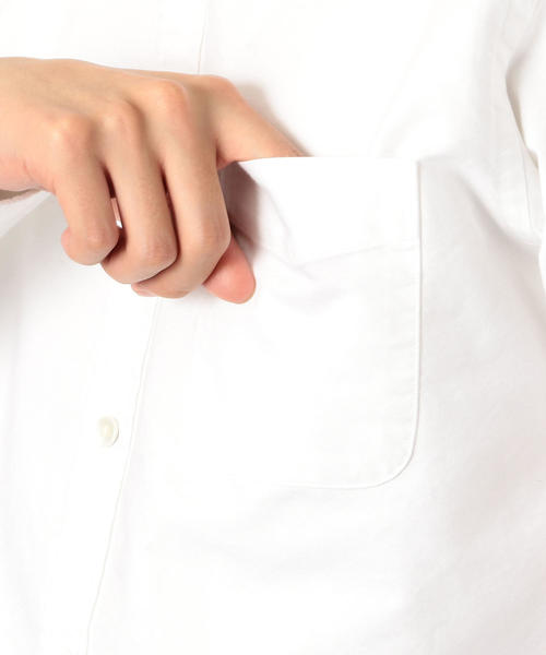 green label relaxing（グリーンレーベルリラクシング）の「SC オーガニック オックス ボタンダウン シャツ ◆（シャツ/ブラウス・メンズ・ネイビー/ライラック/ホワイト・MEDIUM/LARGE/SMALL/X-SMALL/X-LARGE）」の13枚目の写真