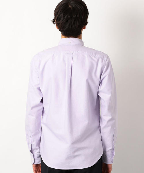 green label relaxing（グリーンレーベルリラクシング）の「SC オーガニック オックス ボタンダウン シャツ ◆（シャツ/ブラウス・メンズ・ネイビー/ライラック/ホワイト・MEDIUM/LARGE/SMALL/X-SMALL/X-LARGE）」の15枚目の写真