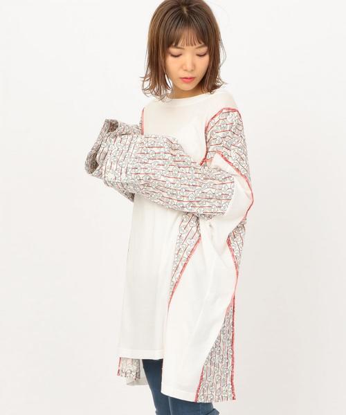 Another Edition（アナザーエディション）の「ハート×ストライプ柄BIG TEE ◆（ワンピース・レディース・レッド/ケリー・FREE）」の17枚目の写真