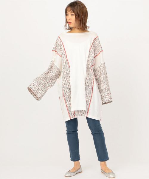 Another Edition（アナザーエディション）の「ハート×ストライプ柄BIG TEE ◆（ワンピース・レディース・レッド/ケリー・FREE）」の19枚目の写真