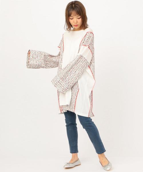 Another Edition（アナザーエディション）の「ハート×ストライプ柄BIG TEE ◆（ワンピース・レディース・レッド/ケリー・FREE）」の20枚目の写真