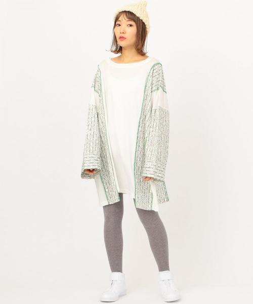 Another Edition（アナザーエディション）の「ハート×ストライプ柄BIG TEE ◆（ワンピース・レディース・レッド/ケリー・FREE）」の14枚目の写真
