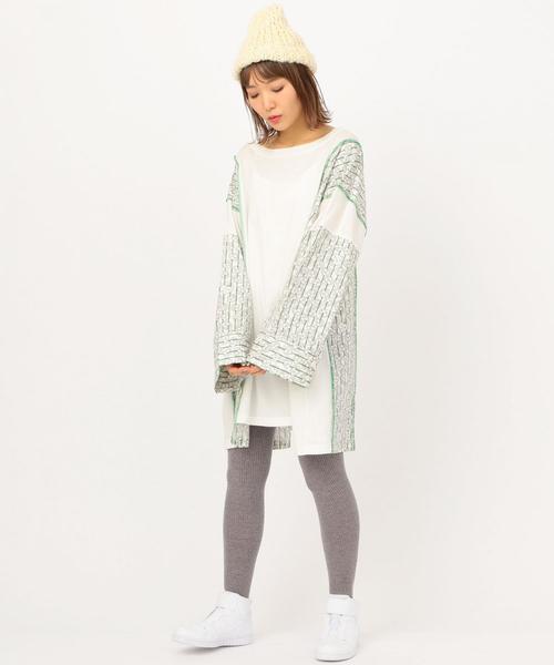 Another Edition（アナザーエディション）の「ハート×ストライプ柄BIG TEE ◆（ワンピース・レディース・レッド/ケリー・FREE）」の15枚目の写真