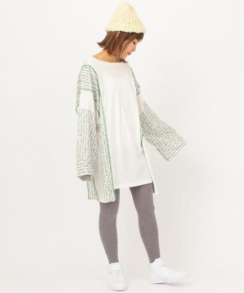 Another Edition（アナザーエディション）の「ハート×ストライプ柄BIG TEE ◆（ワンピース・レディース・レッド/ケリー・FREE）」の10枚目の写真