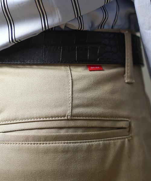 KAIKO（カイコー）の「KAIKO THE CHINO TROUSER SLIM TAPERED（チノパンツ・メンズ・ブラック/ベージュ/ブラウン・S/M/L）」の6枚目の写真
