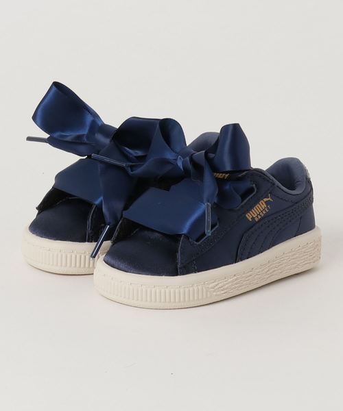 PUMA(プーマ)の「バスケット ハート トゥイーン インファント (KIDS)(スニーカー・キッズ・グレー/ピンク/ブルー・13cm/15.0cm/14cm/16.0cm/12cm)」の3枚目の写真